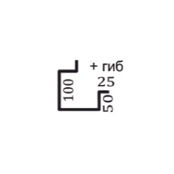 copy of Каркасный профиль 100мм оцинкованный