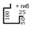 copy of Каркасный профиль 100мм оцинкованный