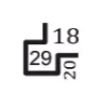 Каркасный профиль 29мм оцинкованный